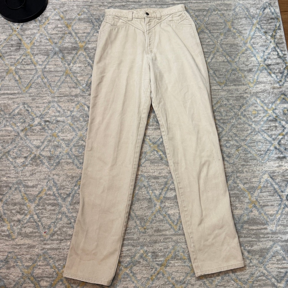 Vintage Rockies Jeanswear Womens 13 32x36 Tan Western High Rise Jeans USA